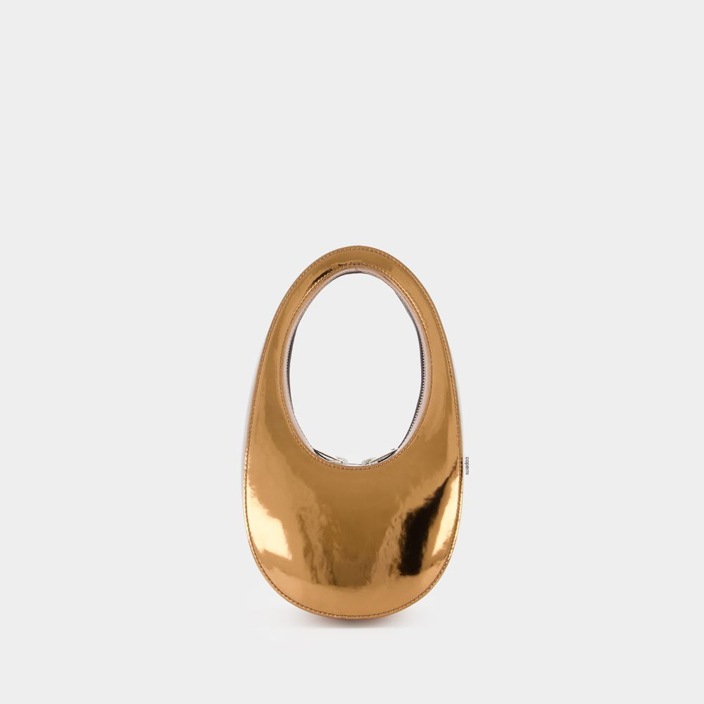 MIRRORED SWIPE MINI HOBO BAG
