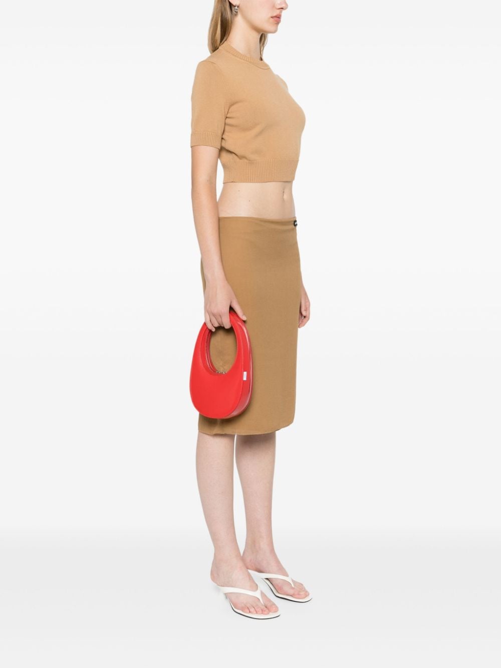 SWIPE GLOSS MINI LEATHER HANDBAG