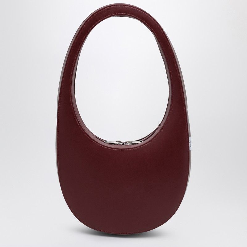 BURGUNDY LEATHER SWIPE BAG