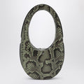 SNAKE PRINT LEATHER SMALL SWIPE BAG