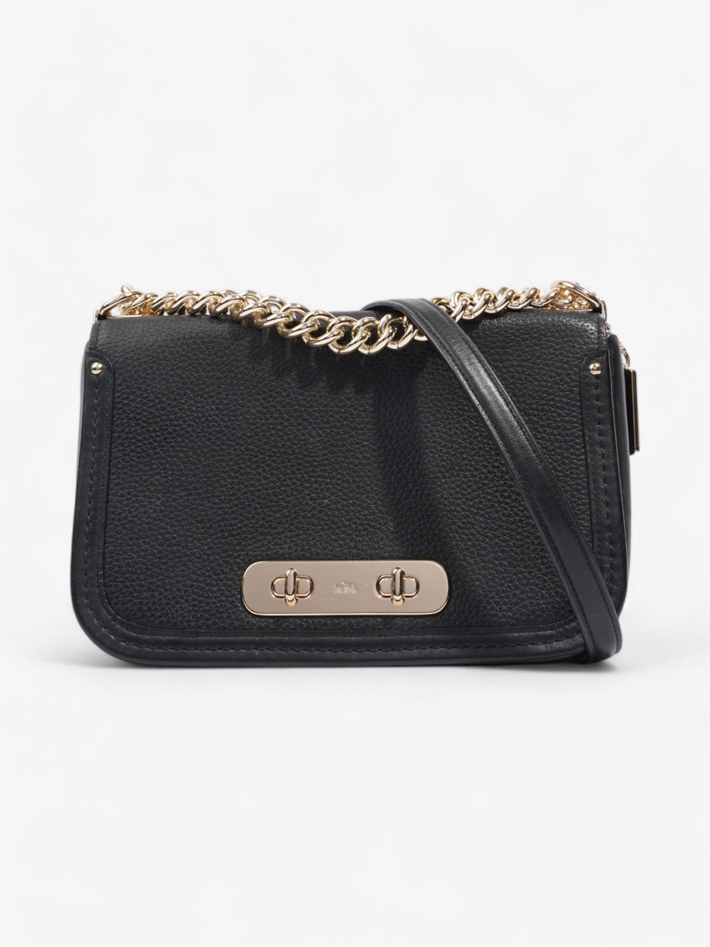 Coach Swagger Black Leather