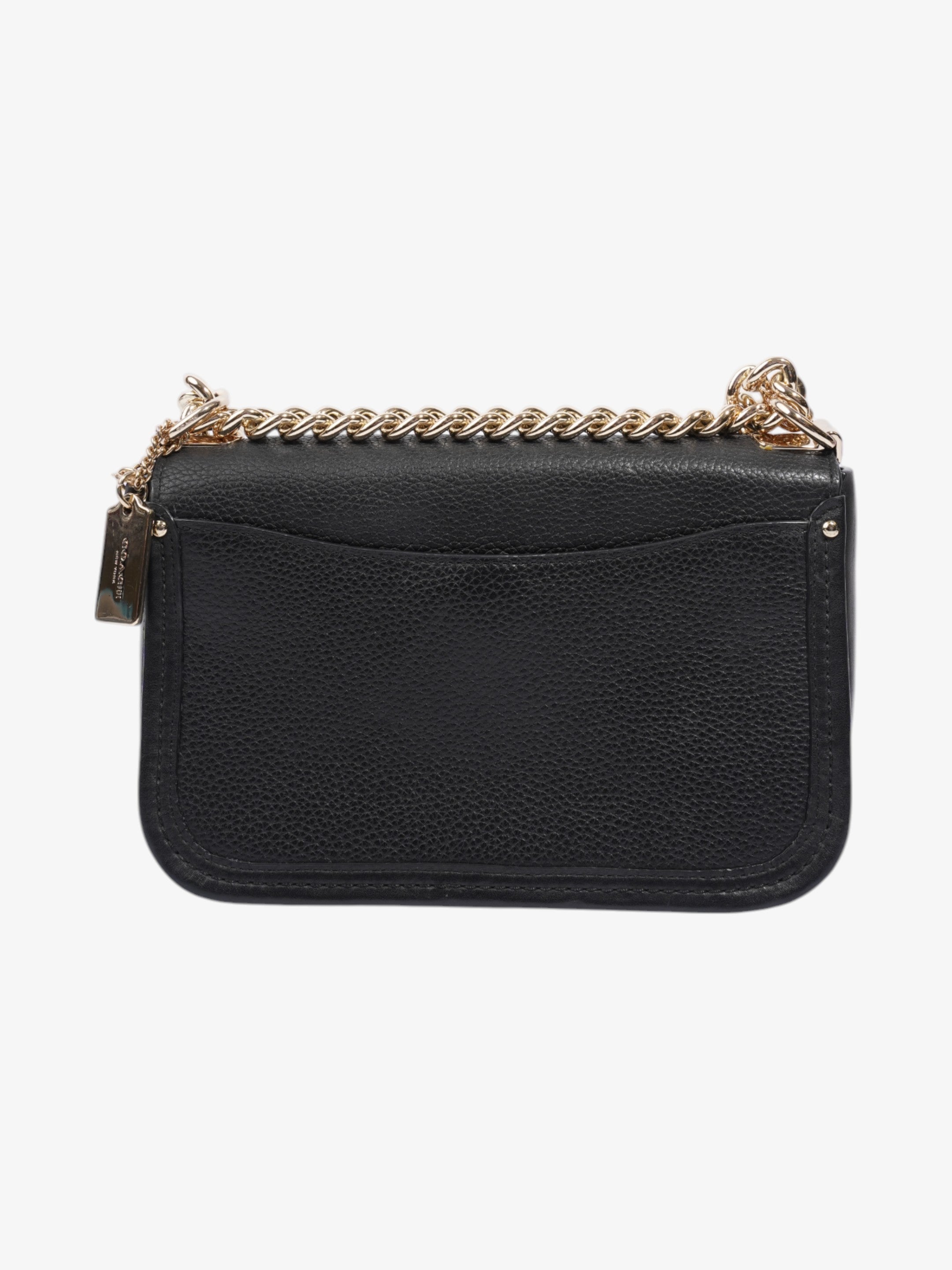 Coach Swagger Black Leather