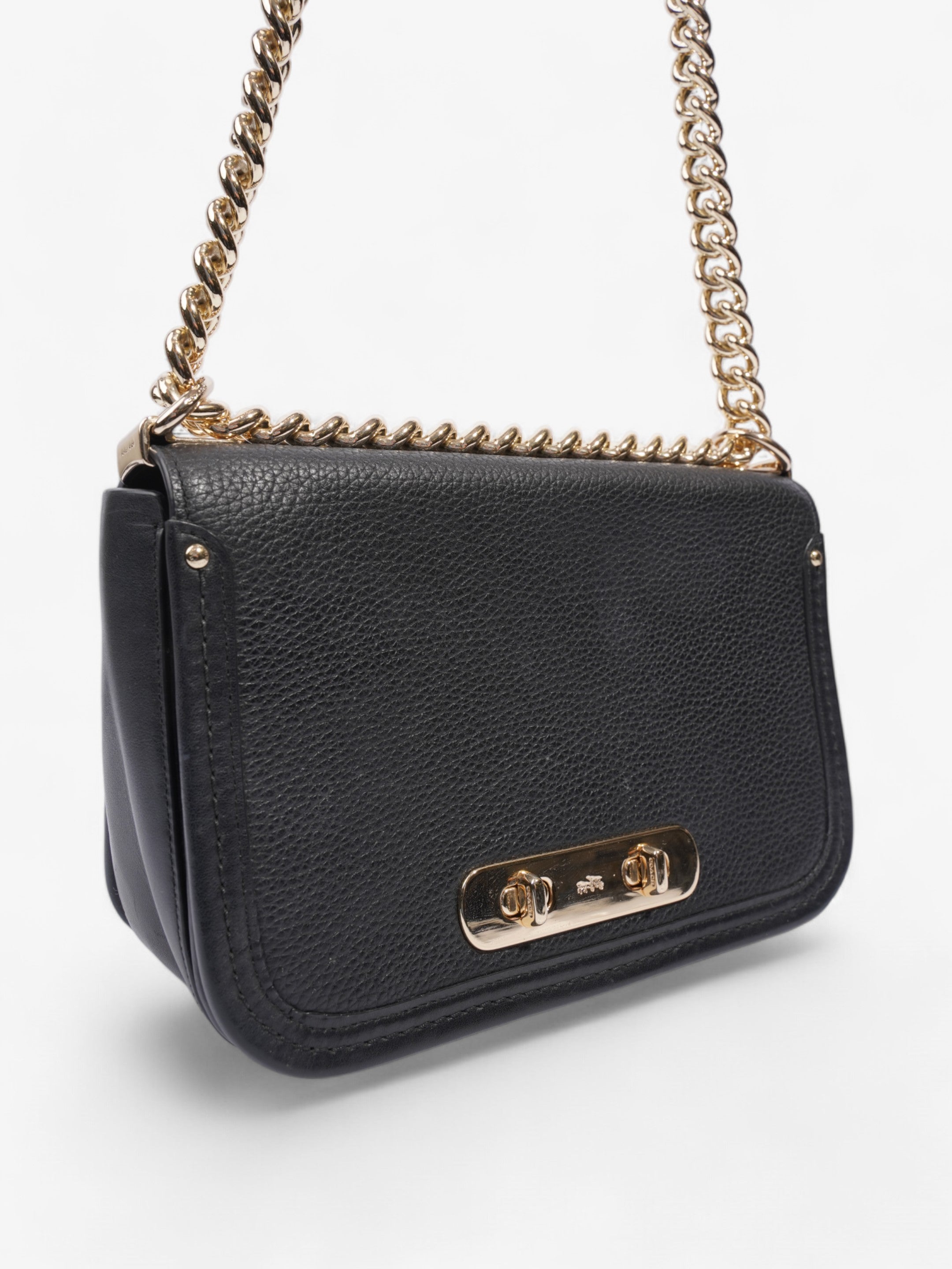 Coach Swagger Black Leather