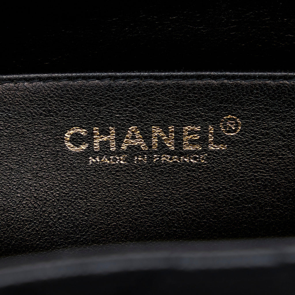 Chanel Kelly Black Caviar Gold