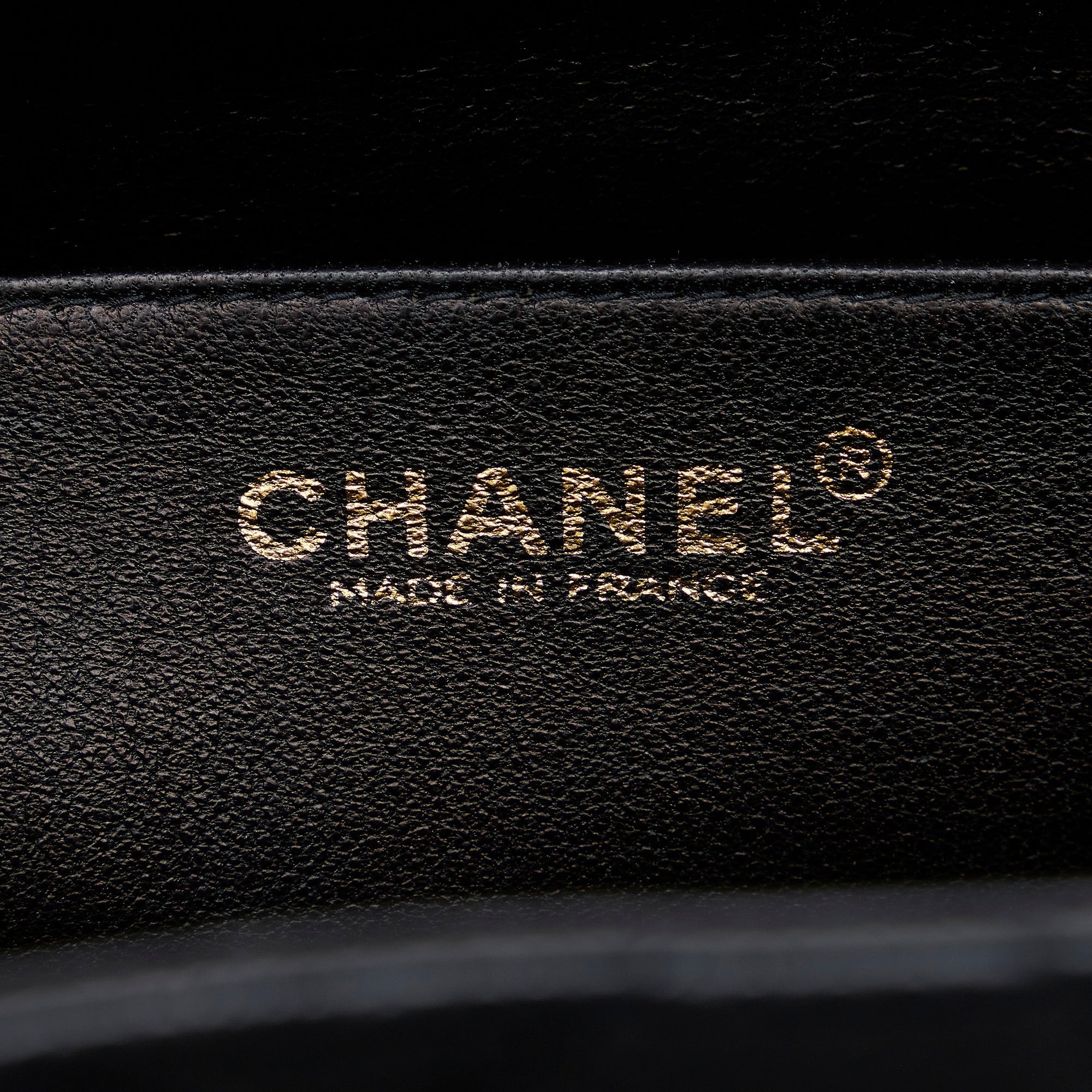 Chanel Kelly Black Caviar Gold