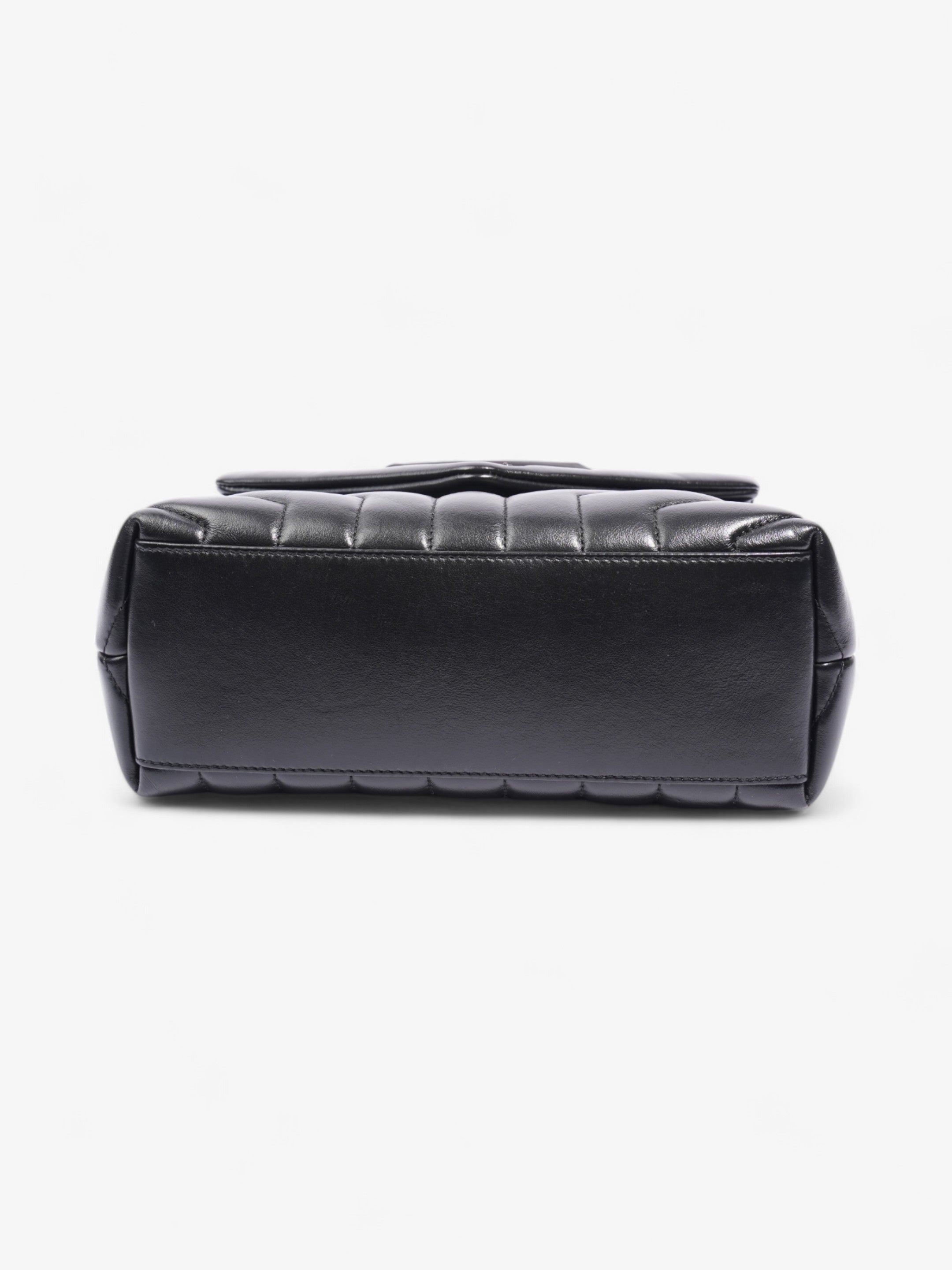 Saint Laurent Loulou Black Calfskin Leather Small
