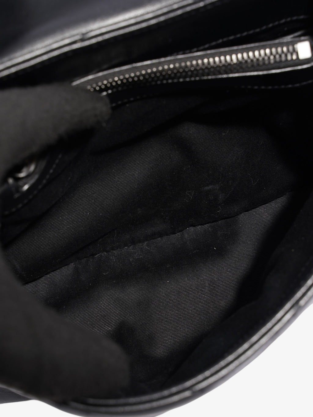 Saint Laurent Loulou Black Calfskin Leather Small
