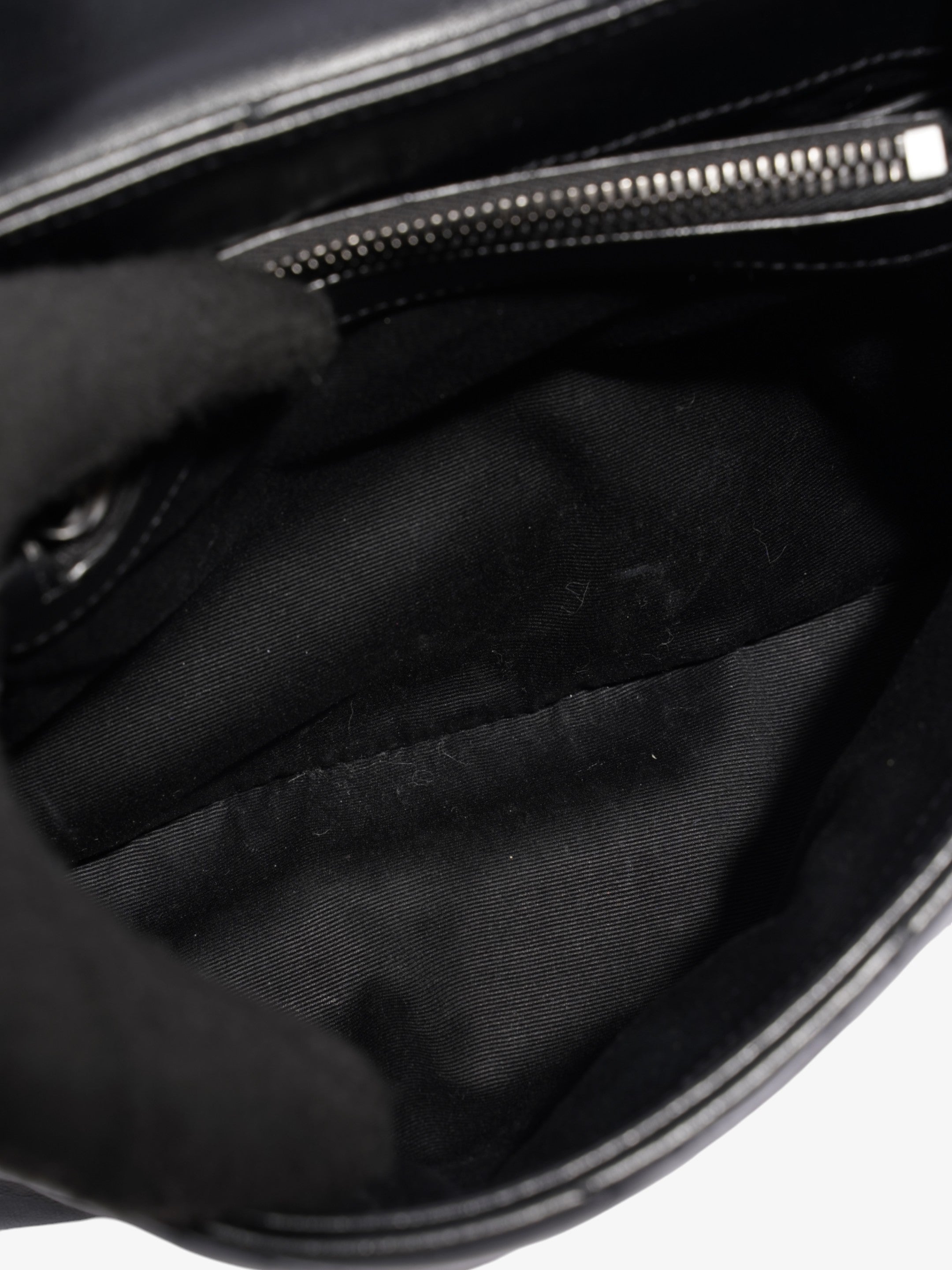 Saint Laurent Loulou Black Calfskin Leather Small