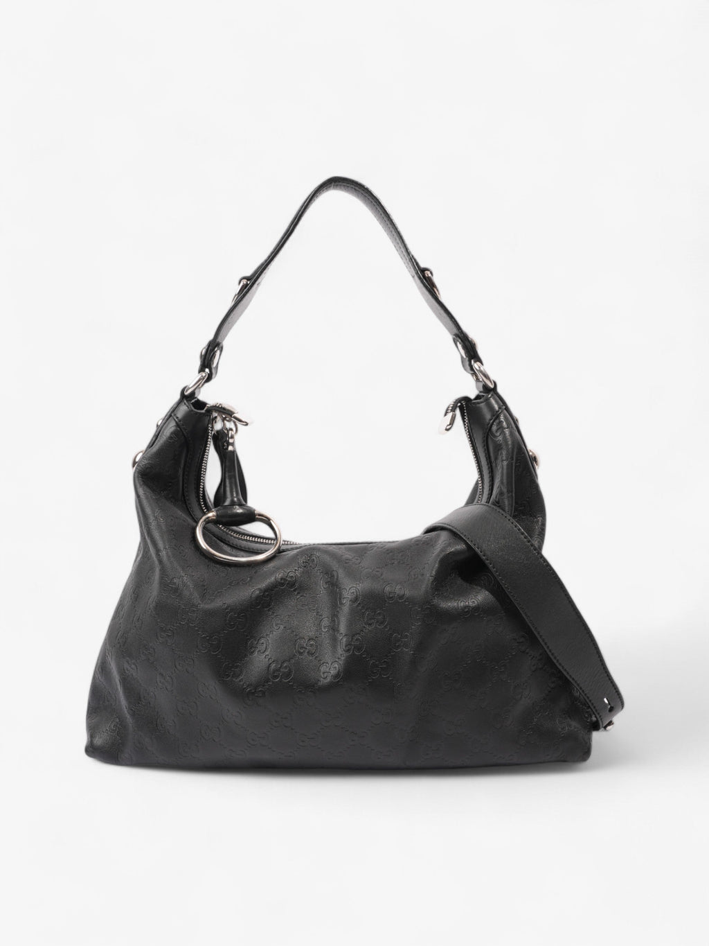 Gucci Shoulder Bag Black Leather