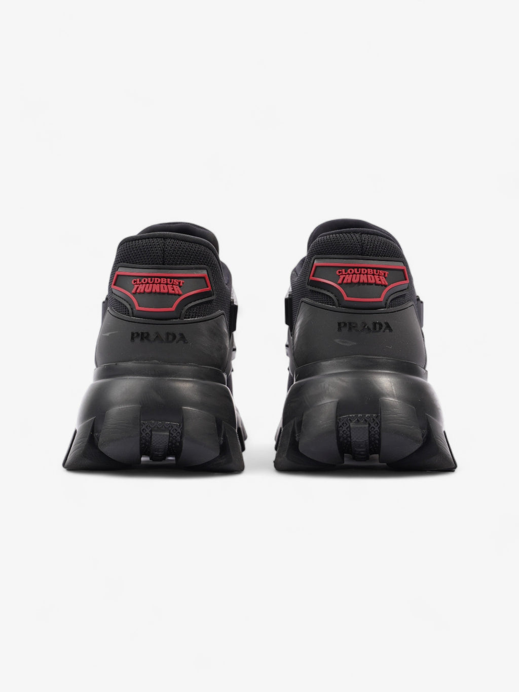 Prada Cloudbust Thunder Sneakers Black / Red Mesh EU 37.5 UK 4.5