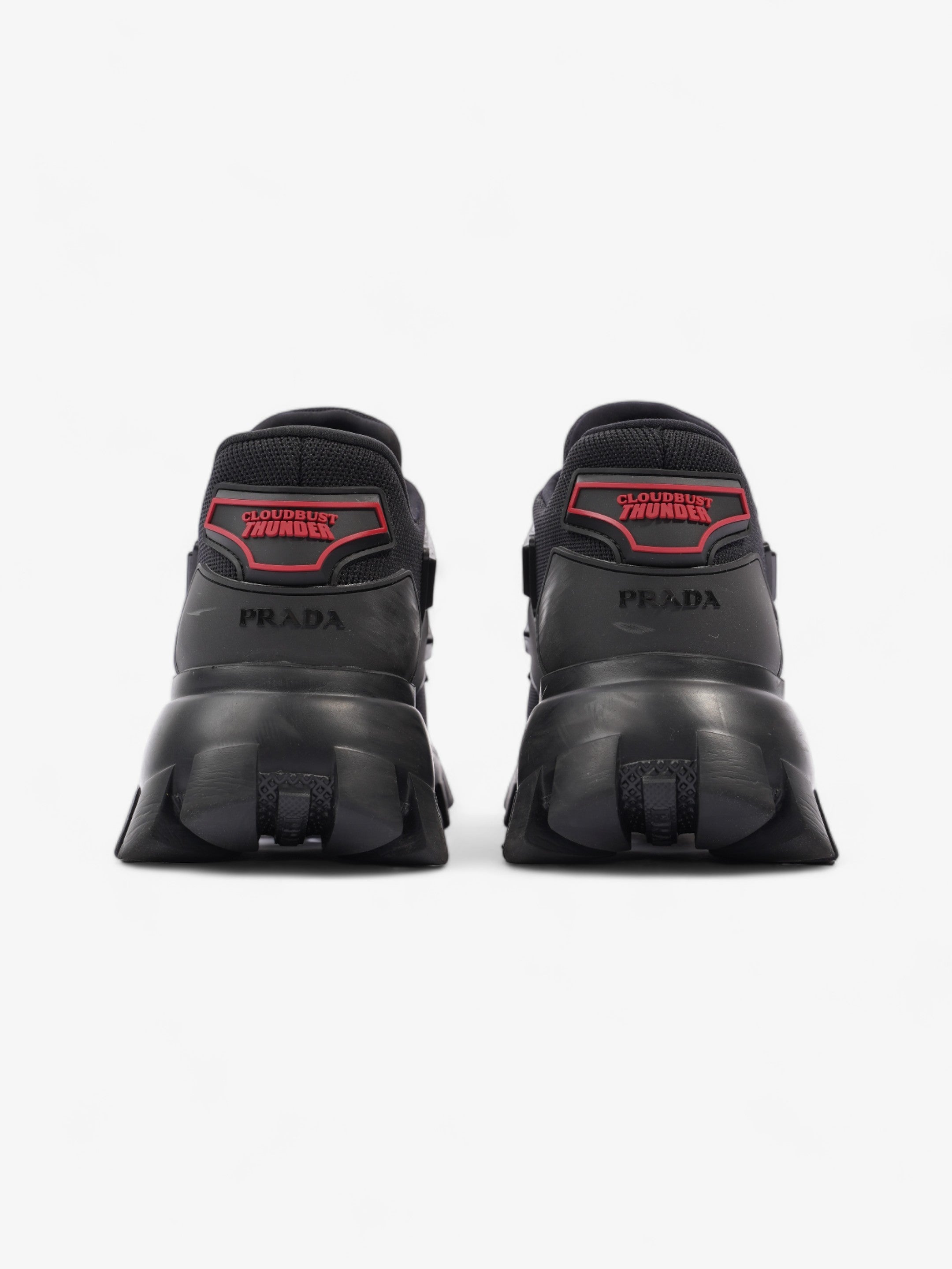 Prada Cloudbust Thunder Sneakers Black / Red Mesh EU 37.5 UK 4.5