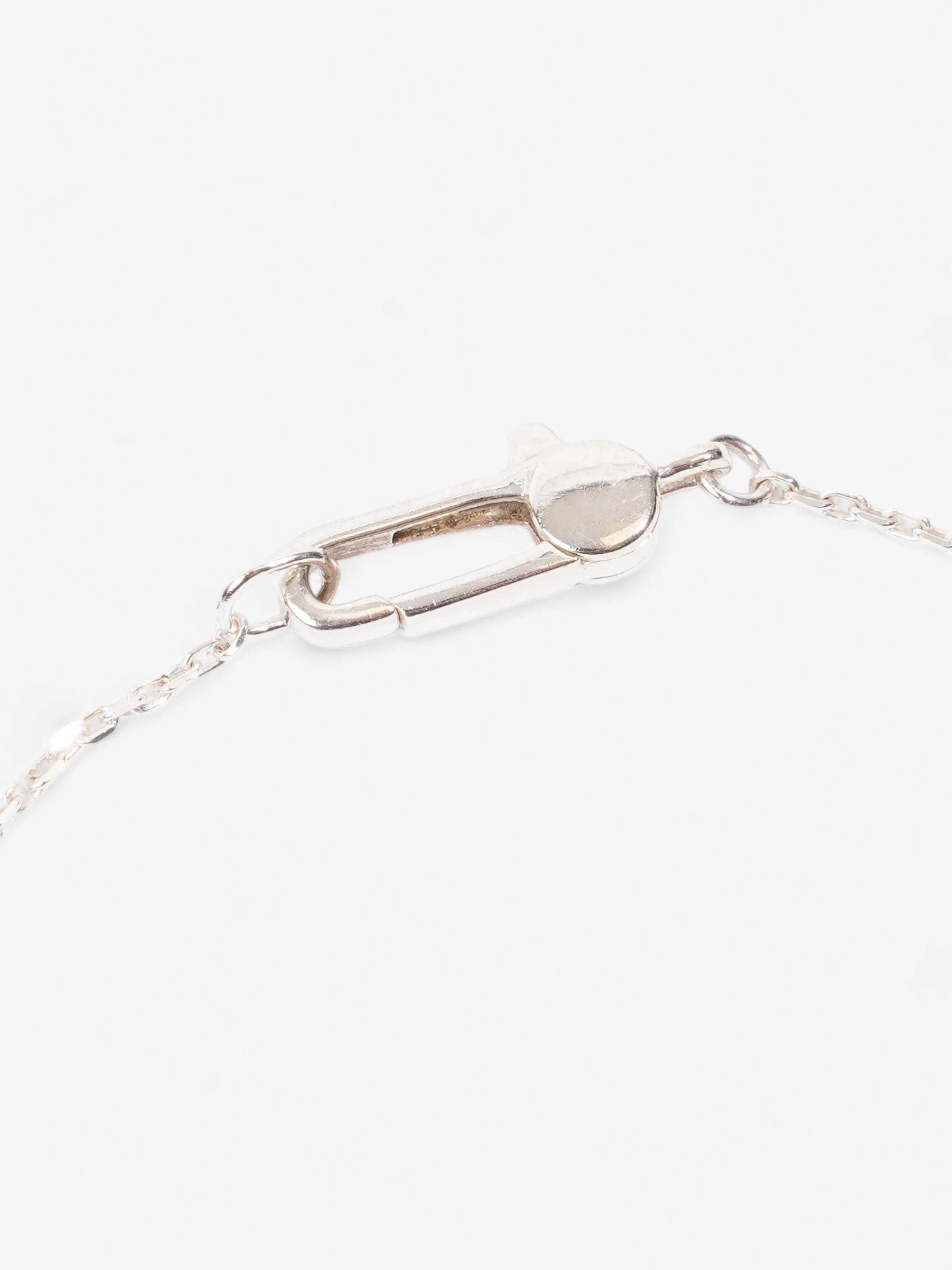 Gucci Heart Tag Bracelet Silver Silver Sterling 17