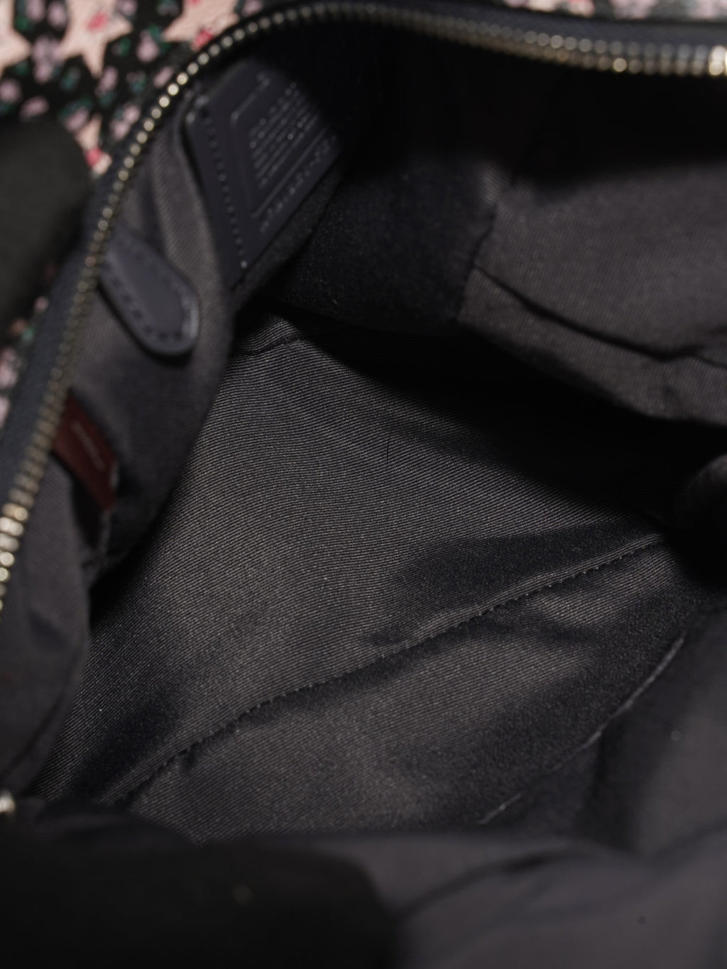 Coach Charlie Pink / Black Coated Canvas Small