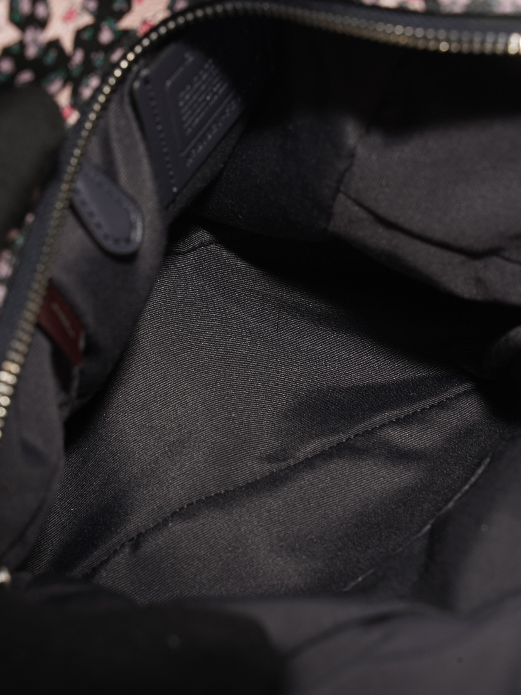 Coach Charlie Pink / Black Coated Canvas Small