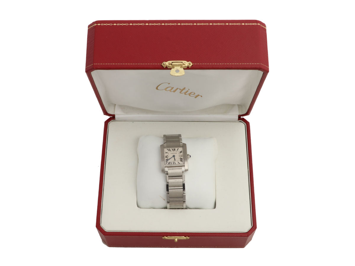 Cartier Medium Stainless Steel Tank FranÃ§aise Watch