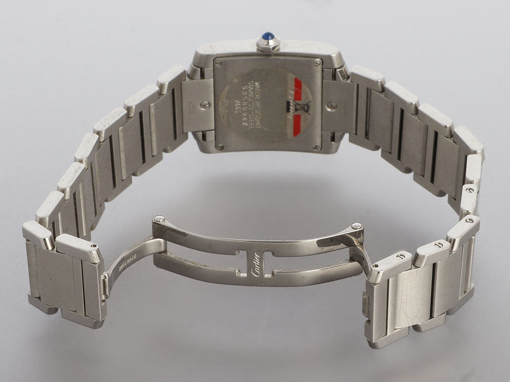 Cartier Medium Stainless Steel Tank FranÃ§aise Watch