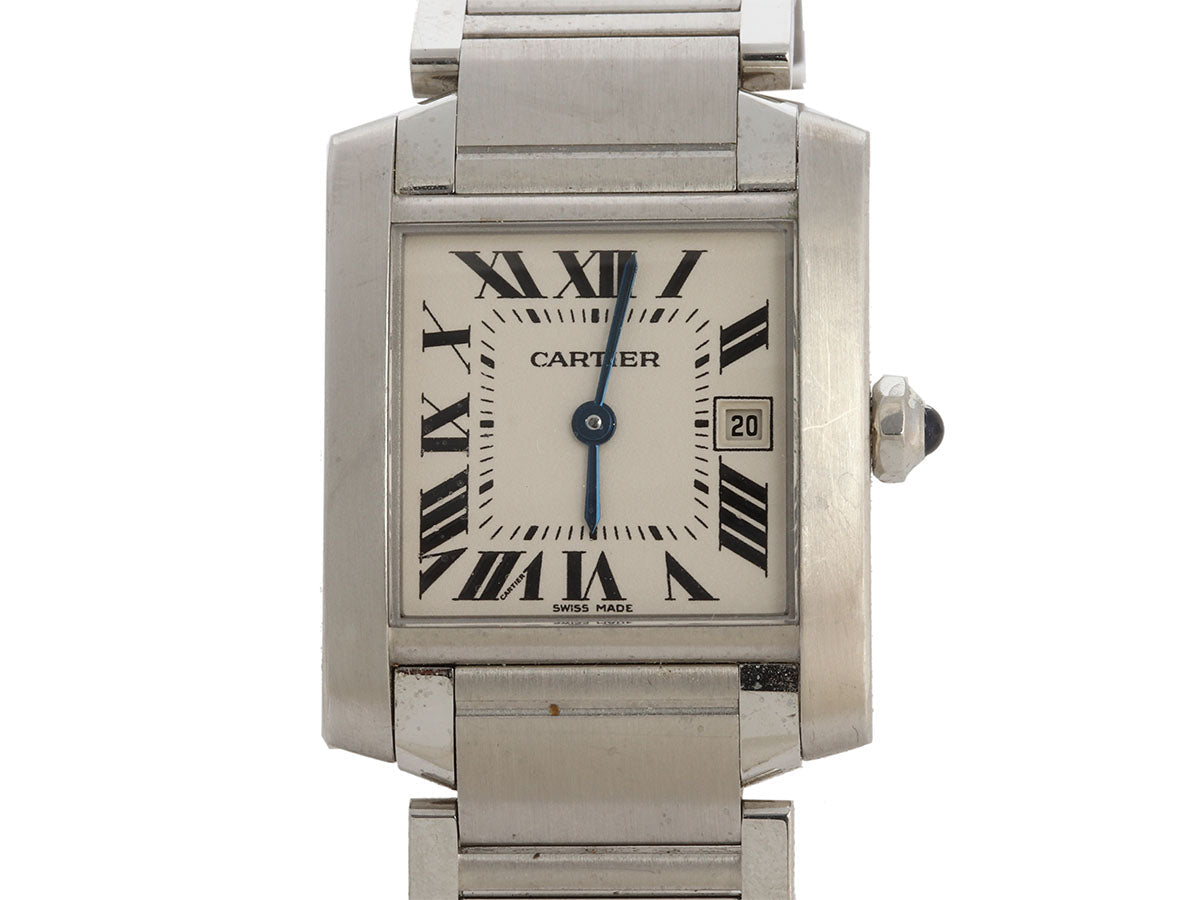 Cartier Medium Stainless Steel Tank FranÃ§aise Watch