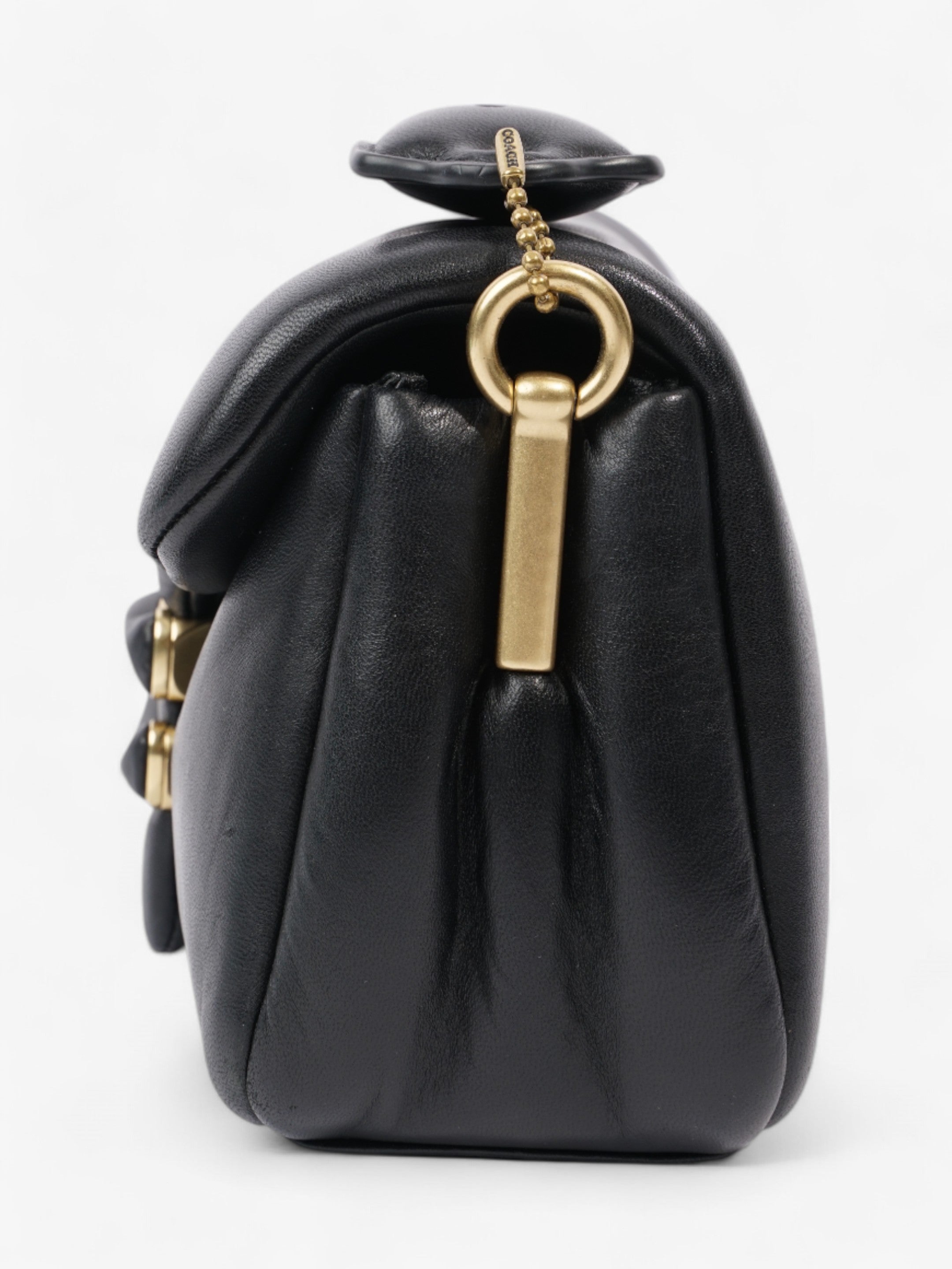 Coach Pillow Tabby Black Nappa Leather 26