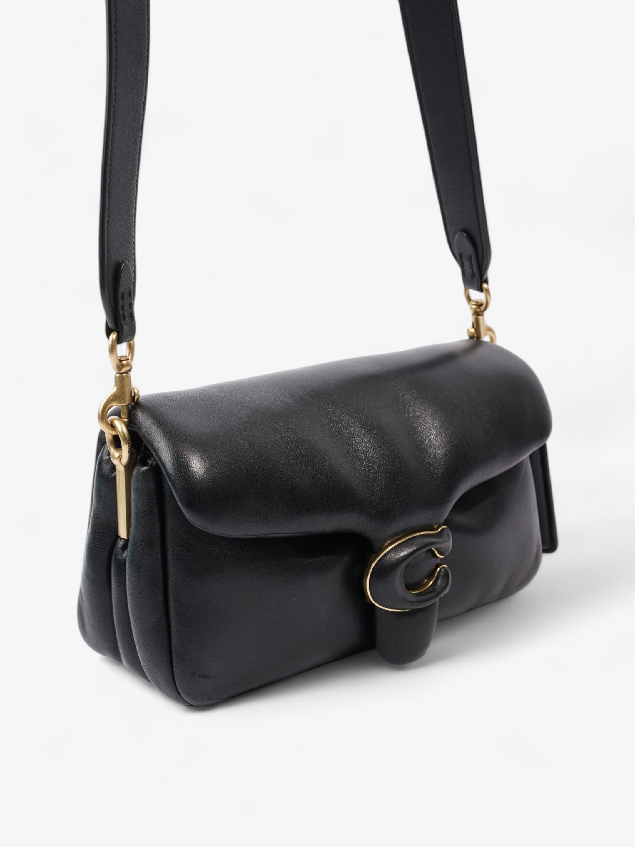 Coach Pillow Tabby Black Nappa Leather 26