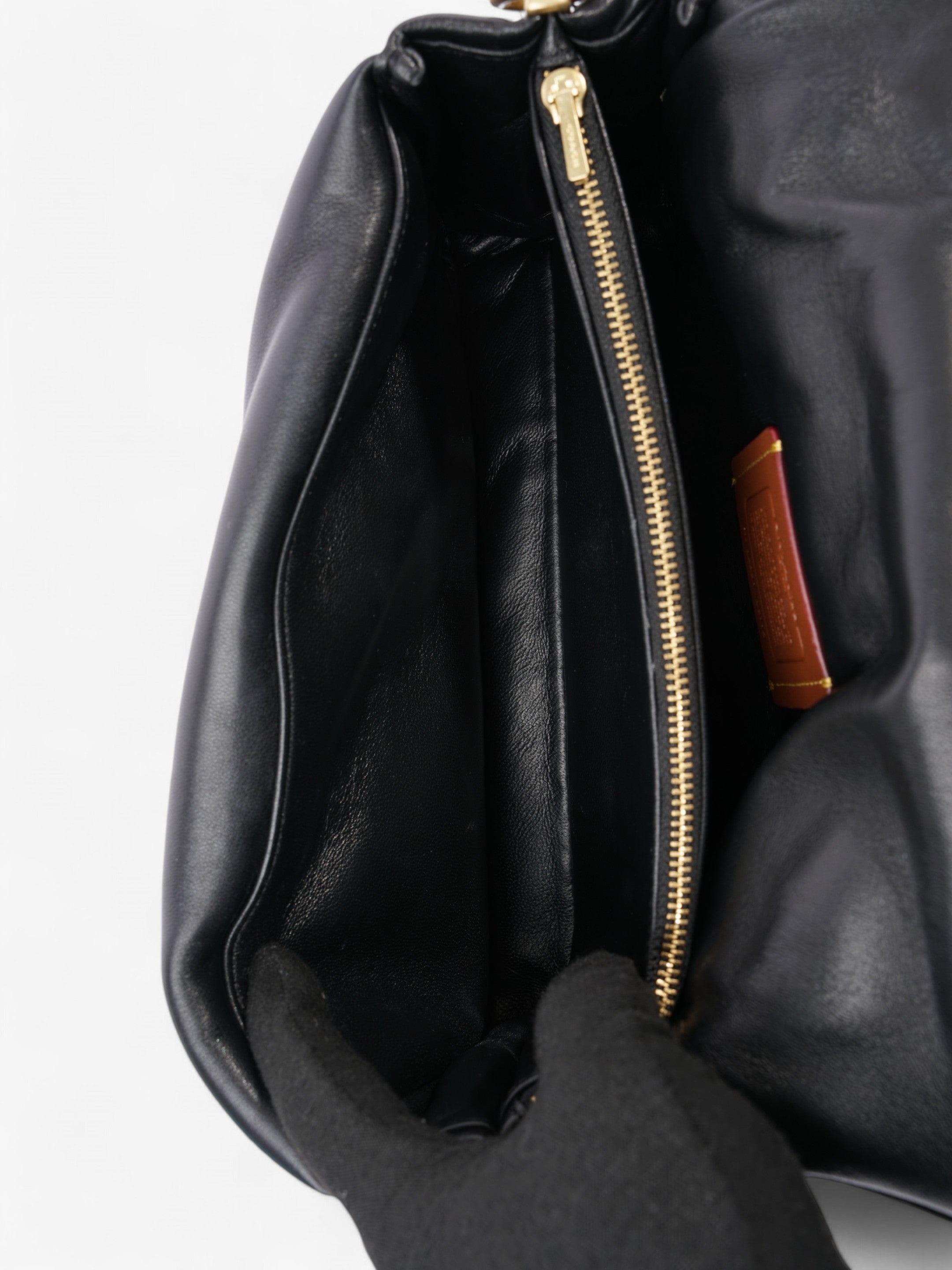 Coach Pillow Tabby Black Nappa Leather 26