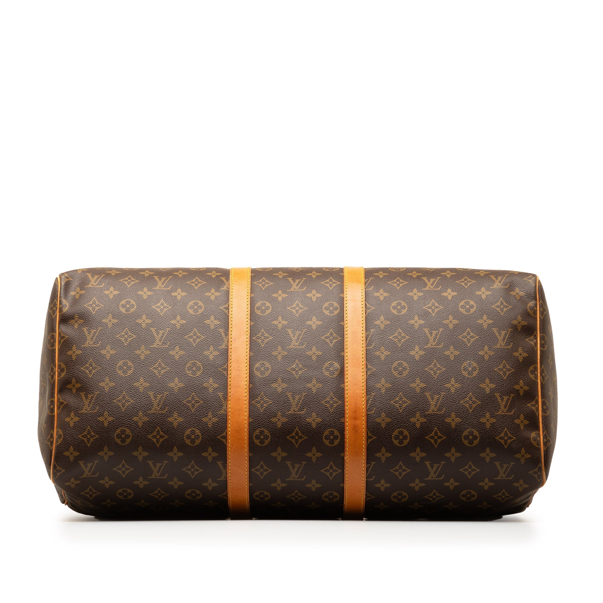 Brown Louis Vuitton Monogram Keepall 55 Travel Bag