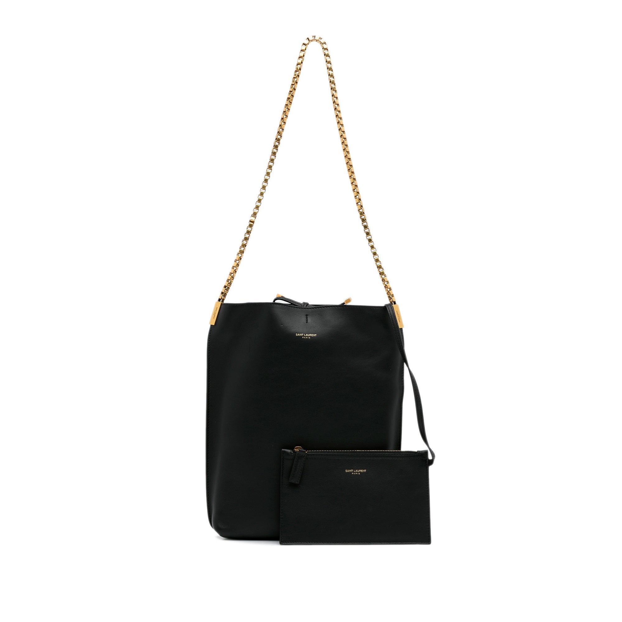 Black Saint Laurent Suzanne Chain Tote