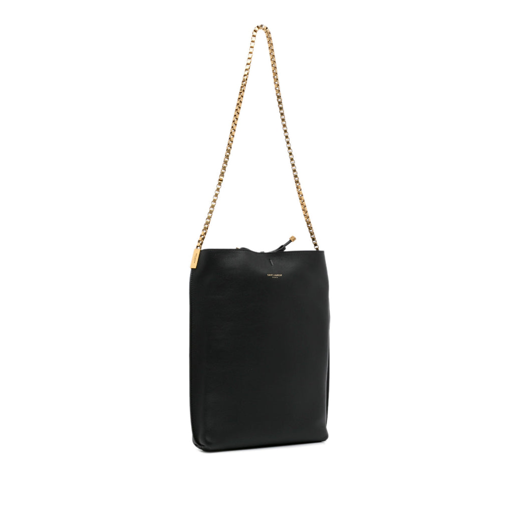 Black Saint Laurent Suzanne Chain Tote