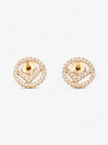 Fendi F Is Fendi Earrings Gold Base Metal