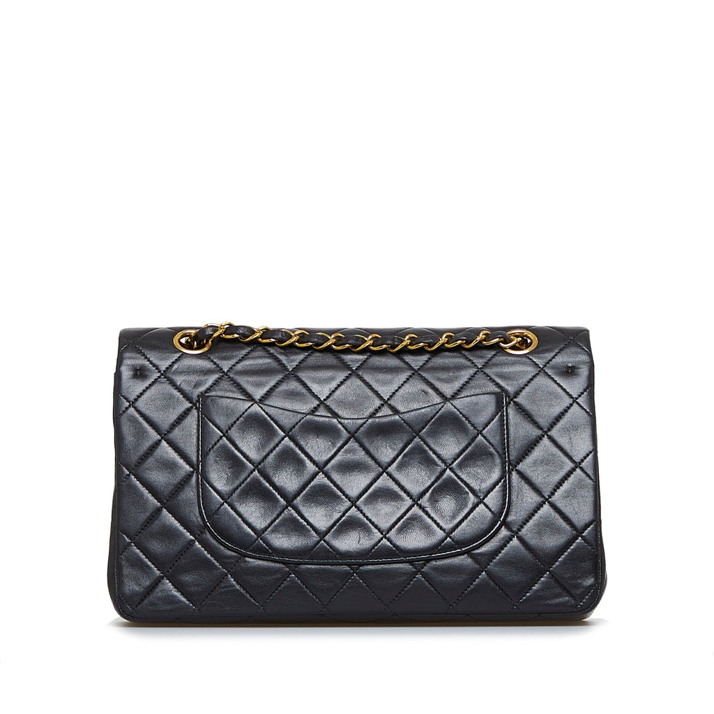 Chanel Classic Double Flap Medium Black Lambskin Gold