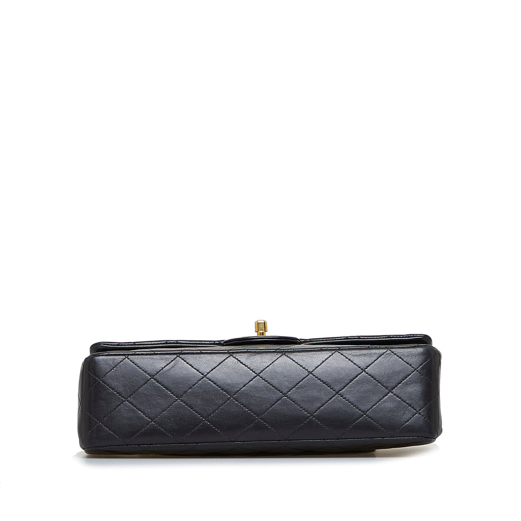 Chanel Classic Double Flap Medium Black Lambskin Gold