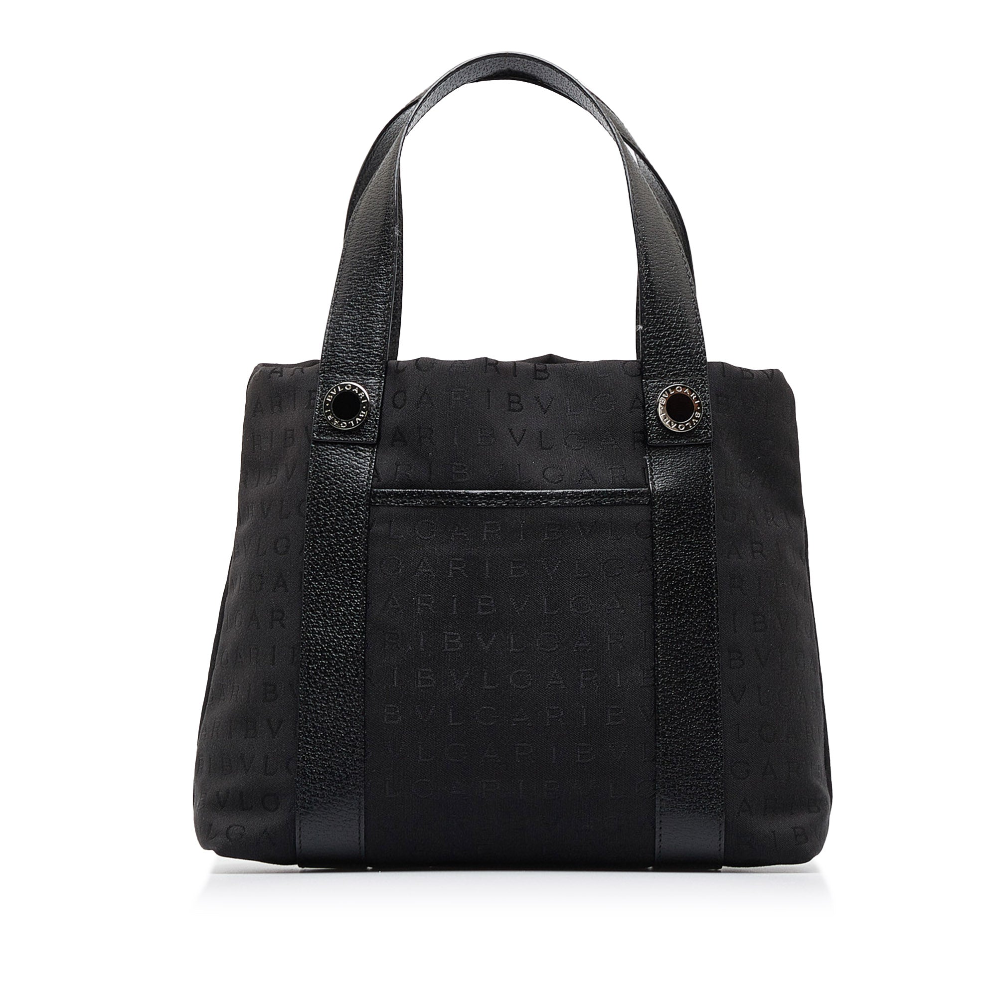 Black Bvlgari Logomania Tote