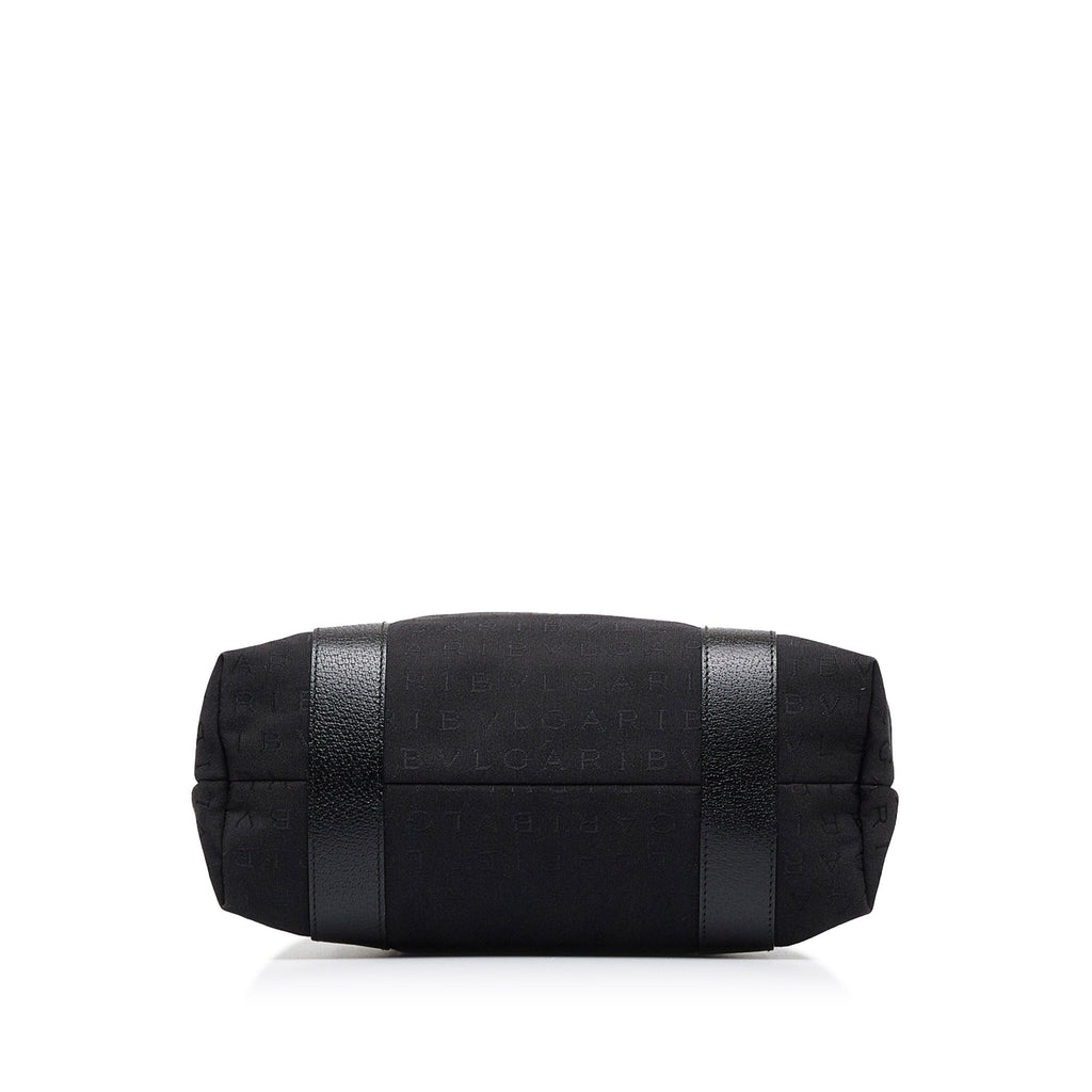 Black Bvlgari Logomania Tote