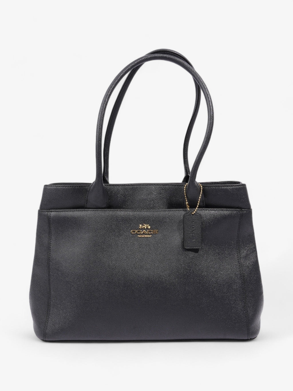 Coach Casey Tote Black Leather