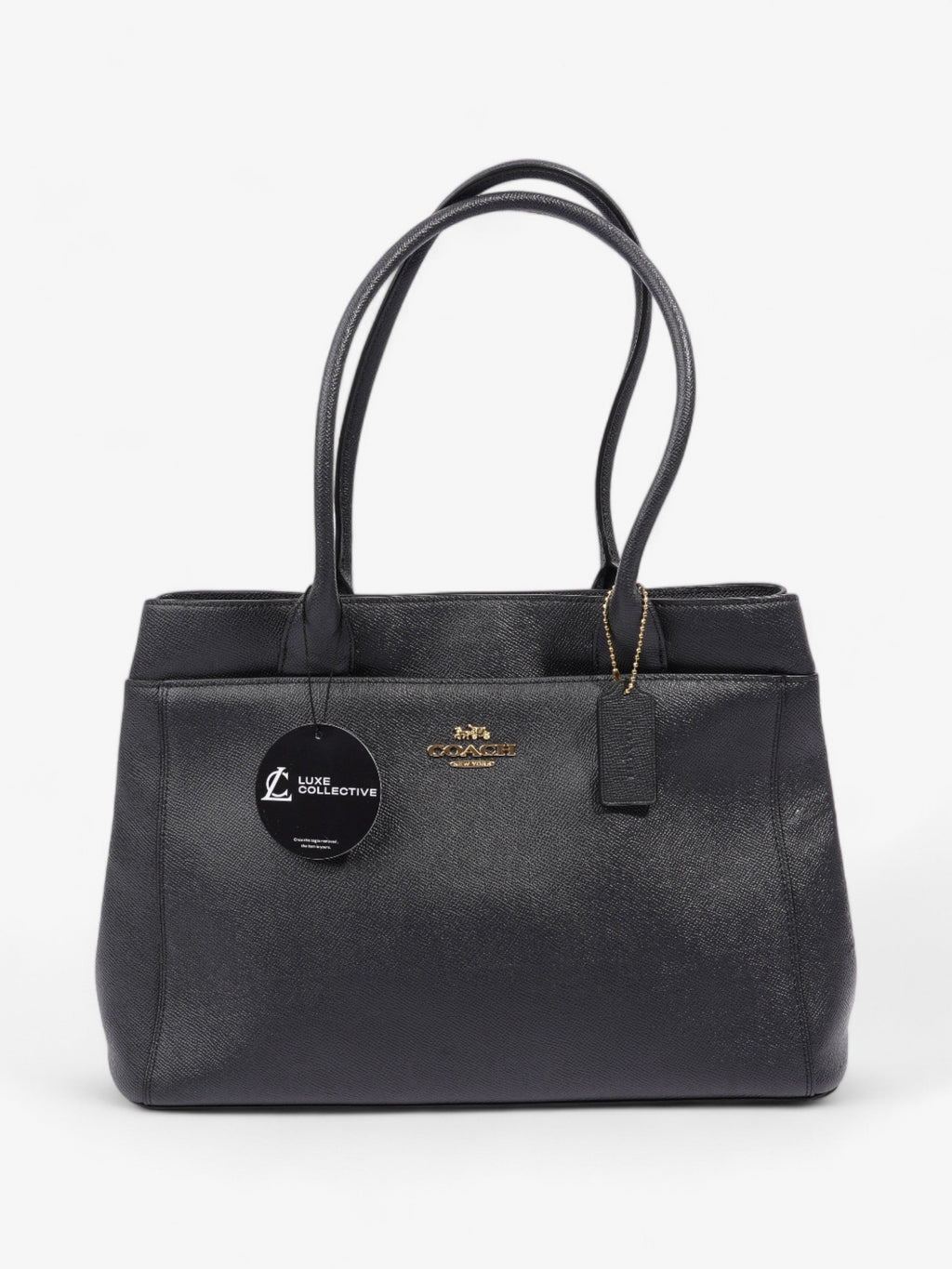 Coach Casey Tote Black Leather