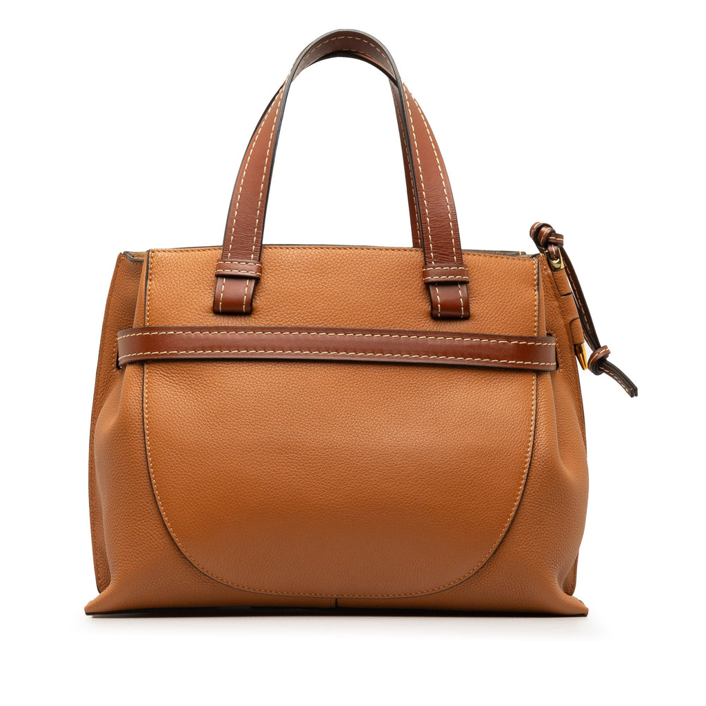 Loewe Gate Top Handle Mini Brown Calfskin