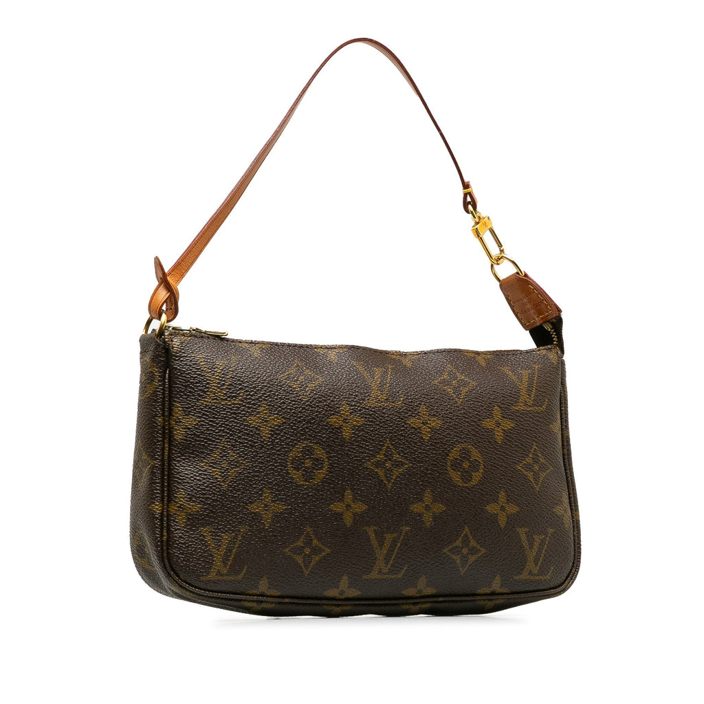 Brown Louis Vuitton Monogram Pochette Accessoires Baguette