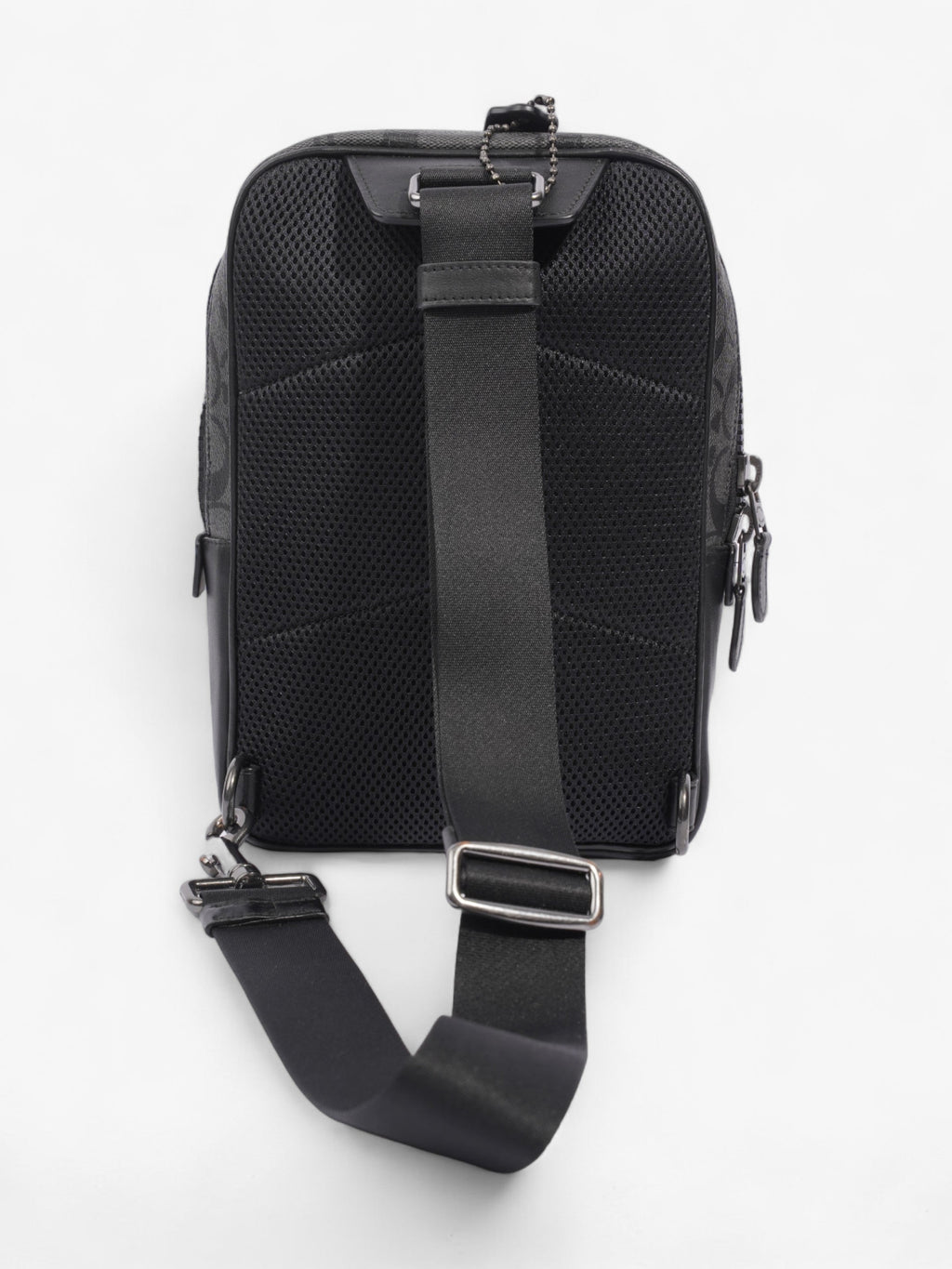 Coach Track Pack Black Coated Canvas