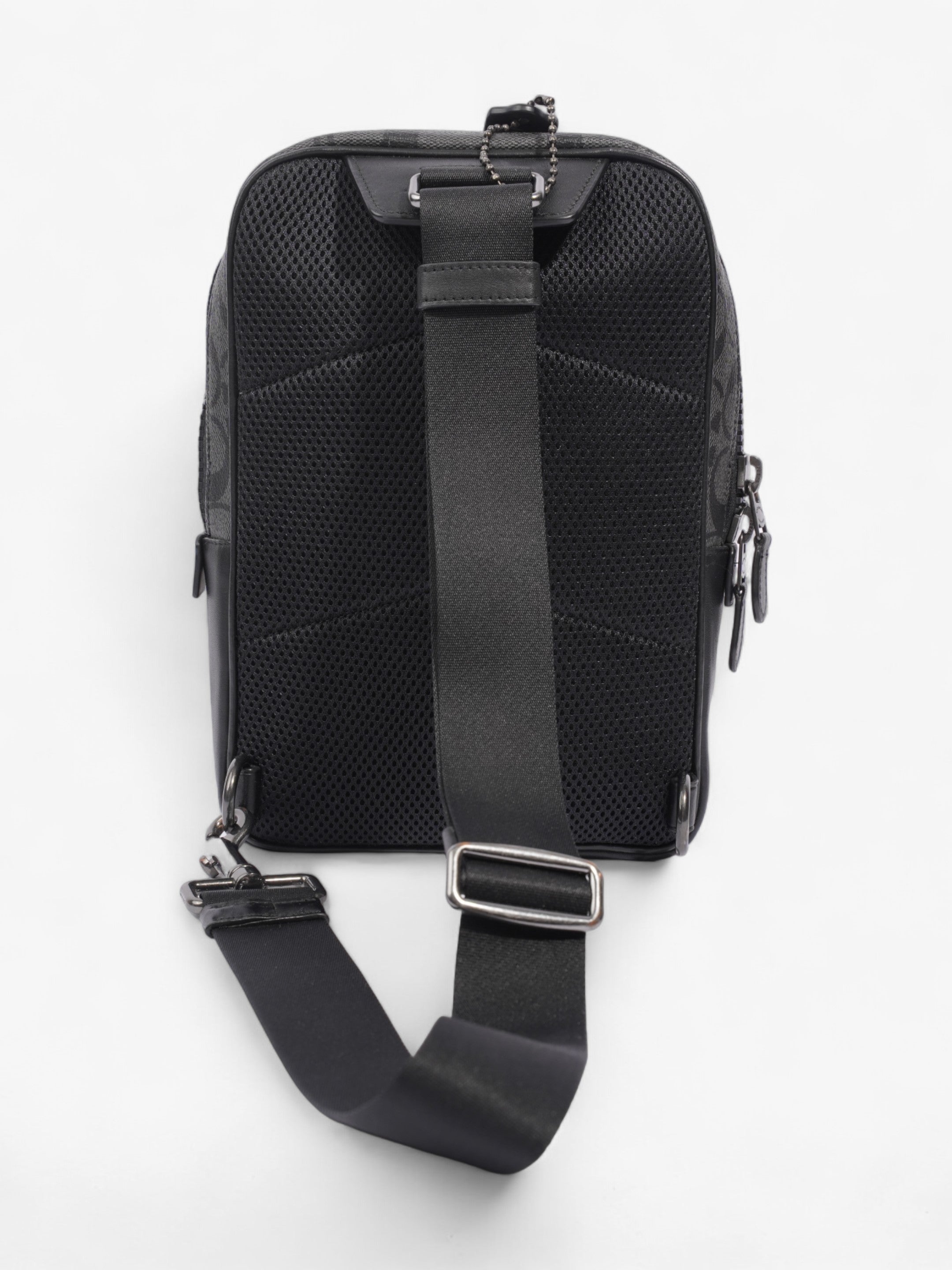 Coach Track Pack Black Coated Canvas