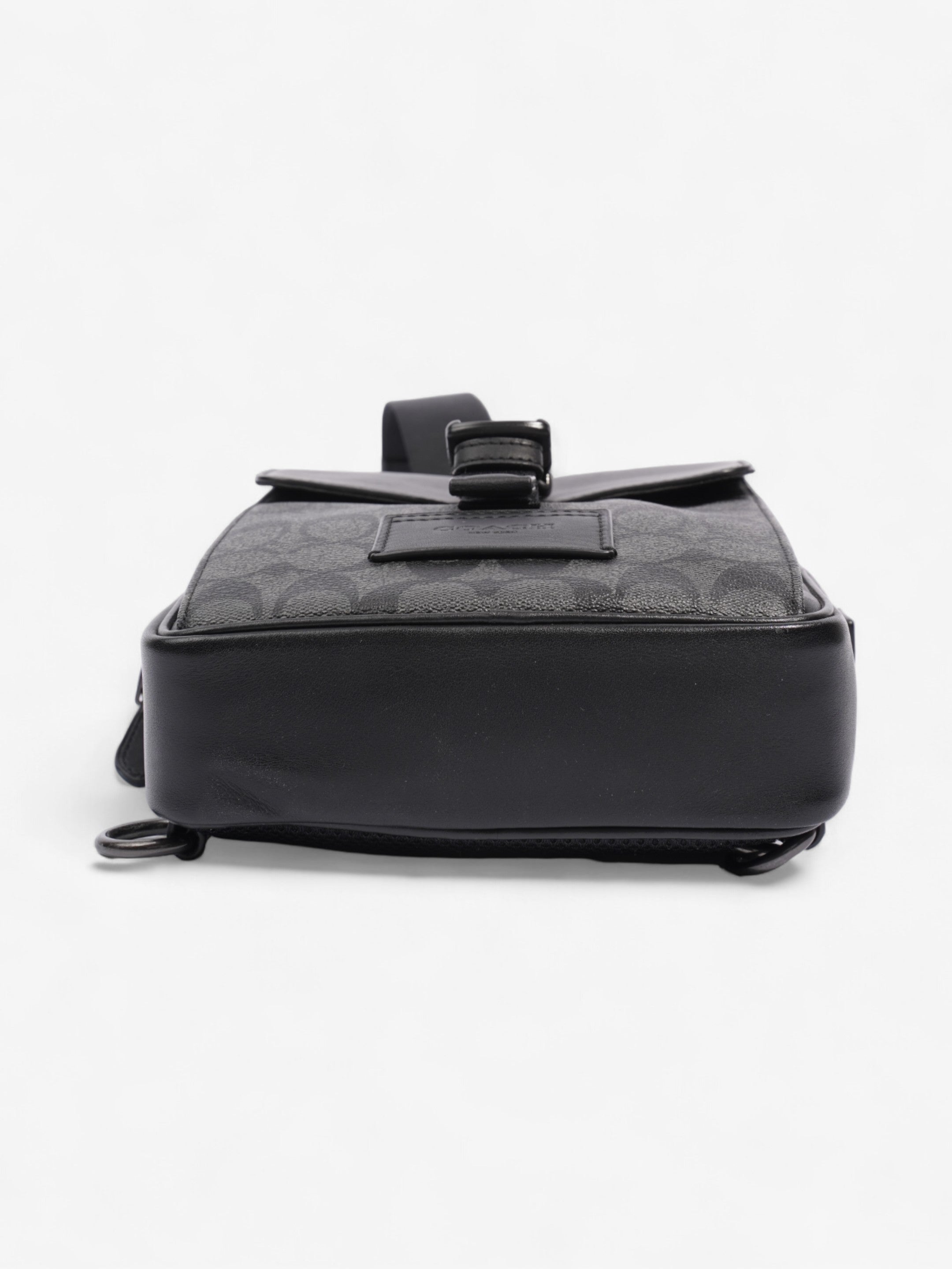 Coach Track Pack Black Coated Canvas