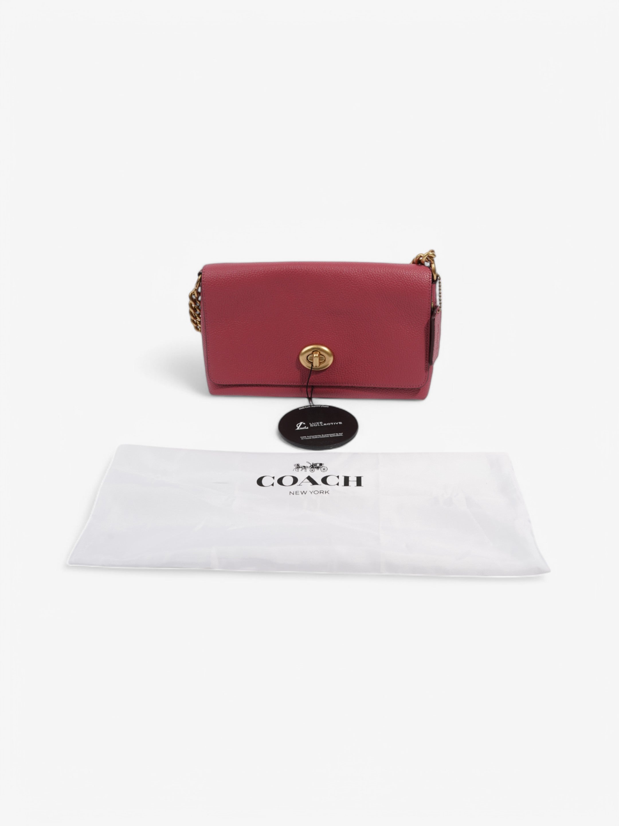Coach Crossbody Bag Raspberry Leather
