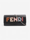 Fendi Wallet On Chain Black / Multicolour Leather