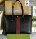 gg Ophidia Medium Tote Black For Women 15in/38cm gg  631685 CWG1A 1060