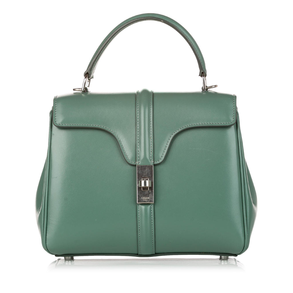 Celine 16 Leather Satchel (SHG-30823)