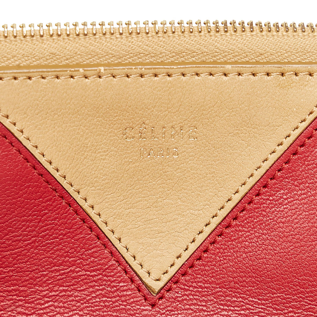 Celine Bicolor Coeur Leather Clutch Bag (SHG-34952)