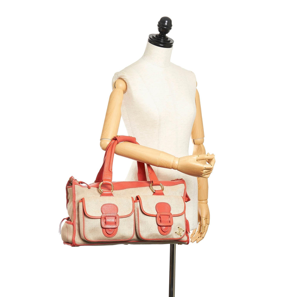 Celine Boogie Canvas Handbag (SHG-IG1MWB)