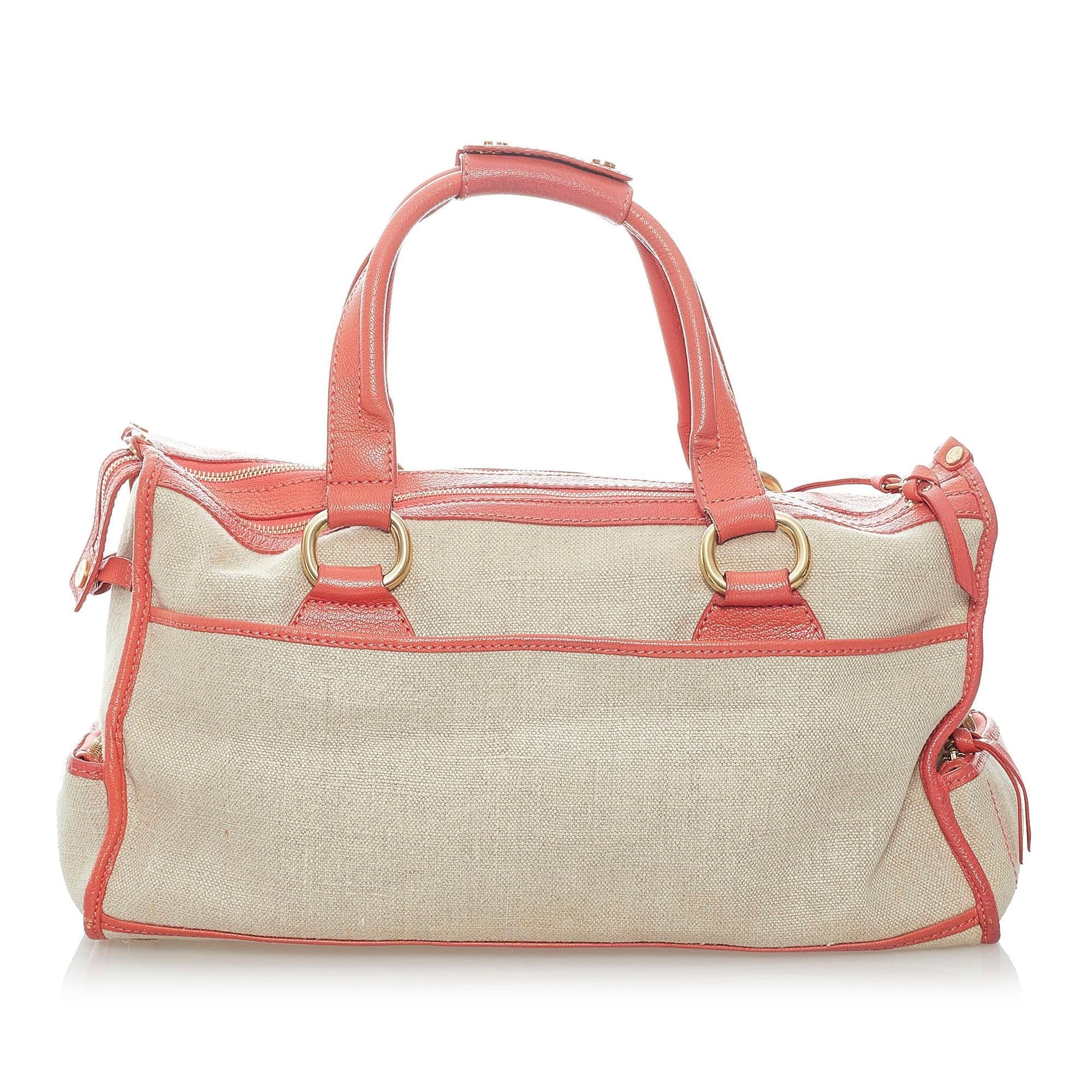 Celine Boogie Canvas Handbag (SHG-nuvtU4)