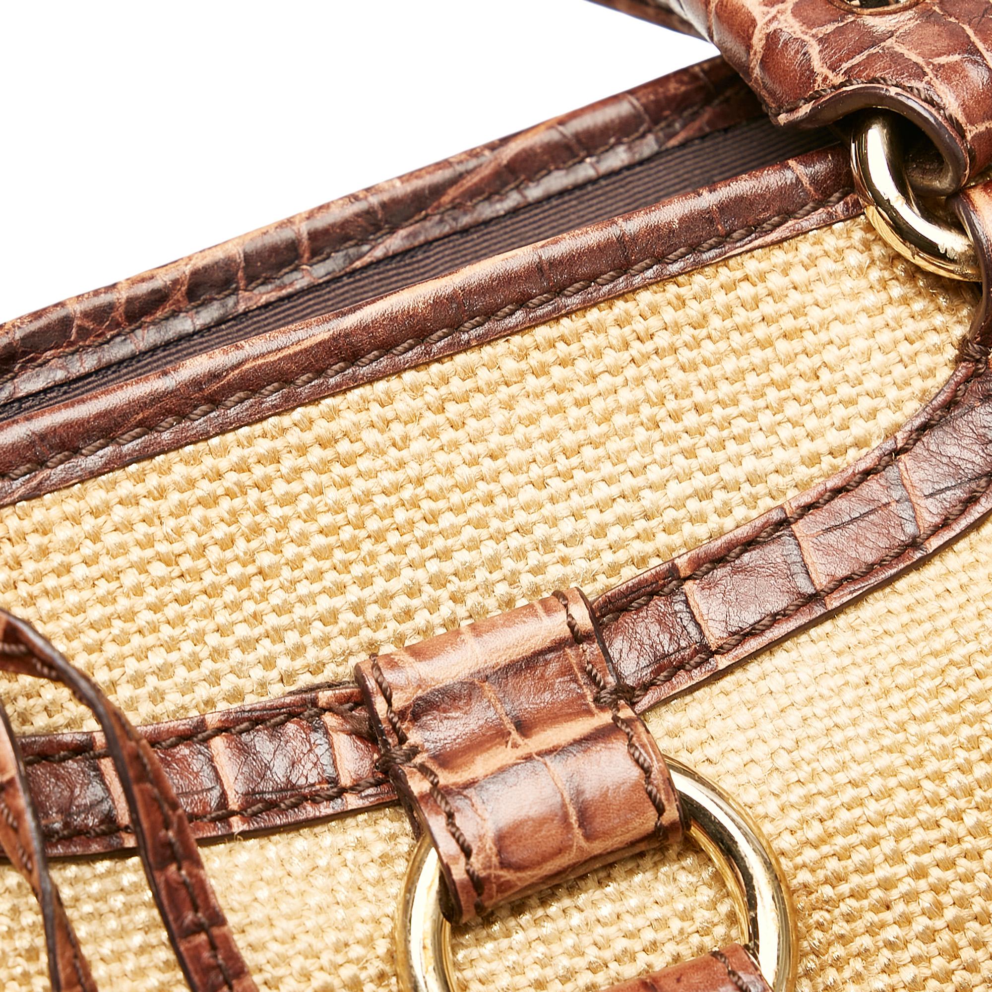 Celine Boogie Raffia Handbag (SHG-33293)
