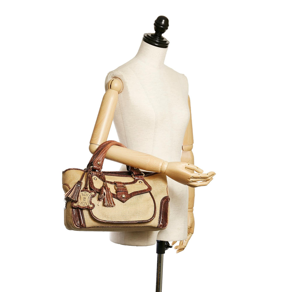 Celine Boogie Raffia Handbag (SHG-33293)