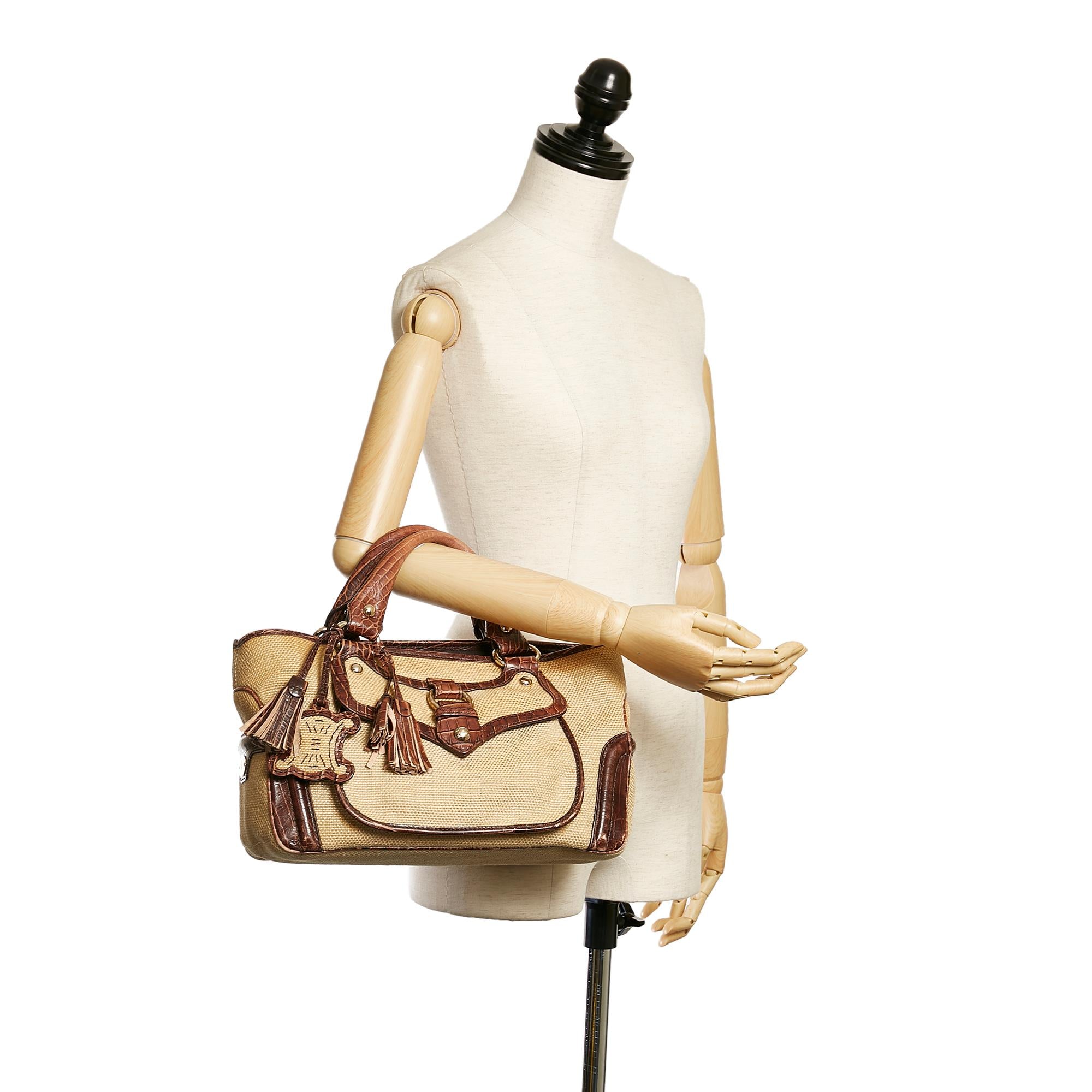 Celine Boogie Raffia Handbag (SHG-33293)