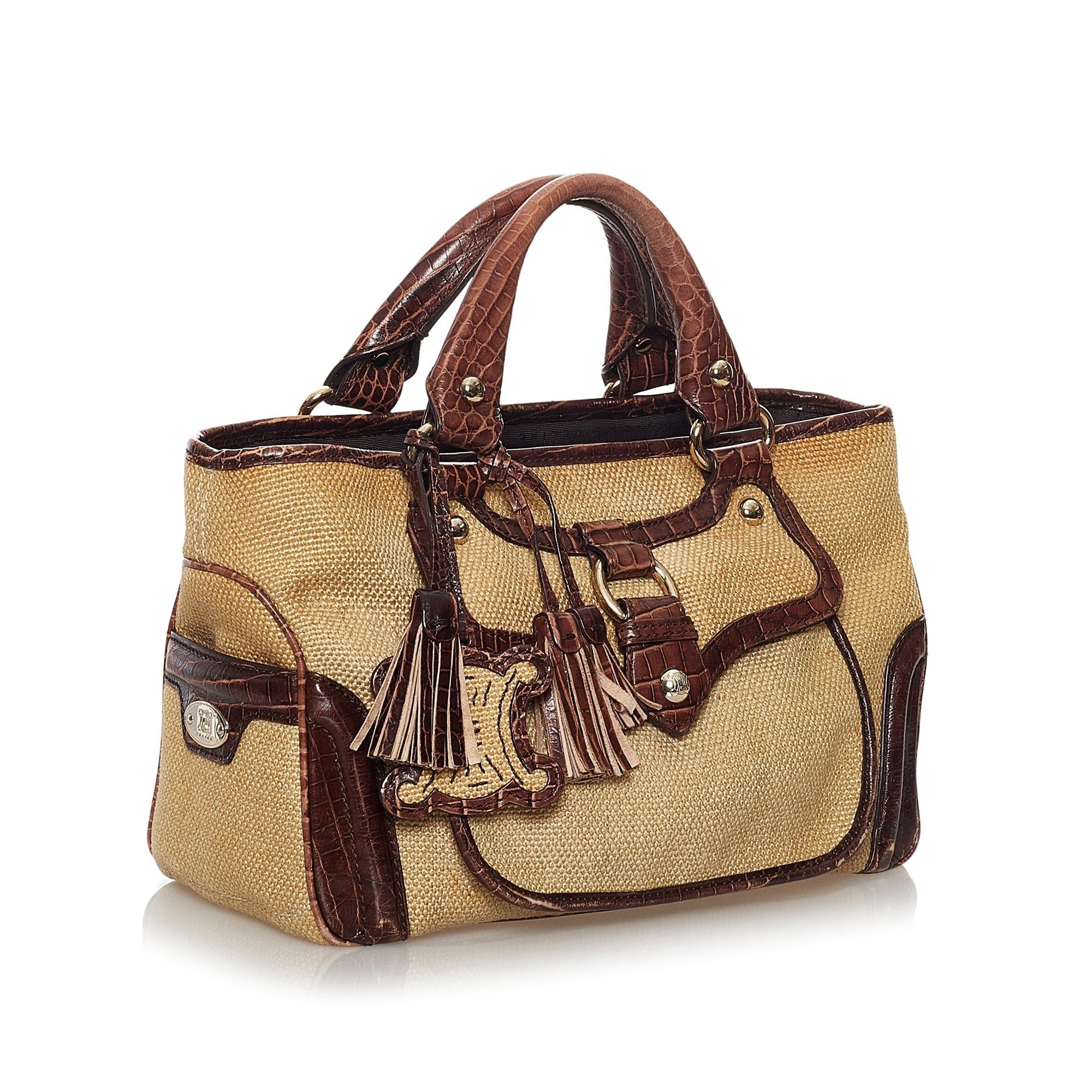 Celine Boogie Raffia Handbag (SHG-33293)